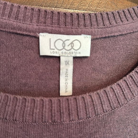 Logo knit tunic with lace detail on the hem - Picture 2 of 6